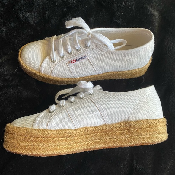 Superga white rope platform shoes - Picture 5 of 7